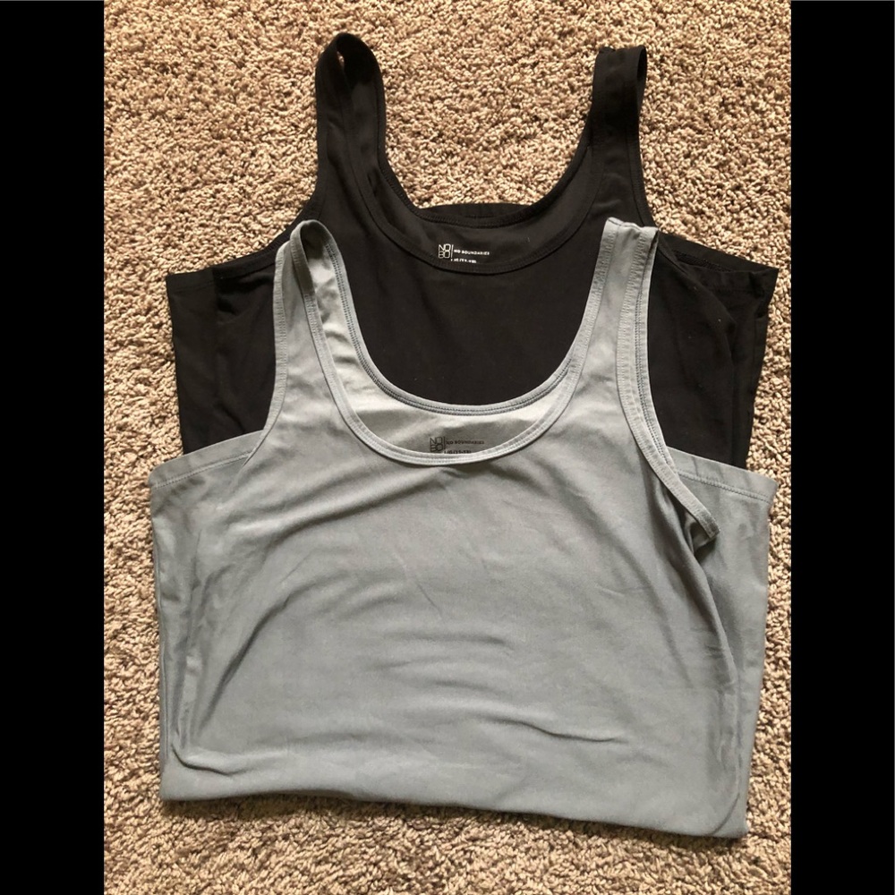 Barely Worn Set of No Boundaries Tank Tops
